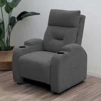 Silla Reclinable Logan 1 puesto Estatica Microfibra Plomo