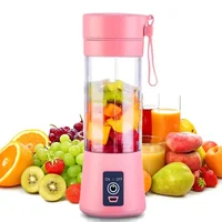 Licuadora Eléctrica Personal Portable Rosada 380ml
