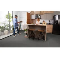 Piso Porcelatech Concrete Gris Oscuro Alta Resistencia Al Deslizamiento (Ard Pro®) 61X121.5 Caja 1.48 M2 Corona