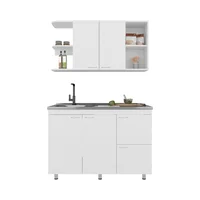 Cocina Integral 1.20 Metros Elica Rta Blanco
