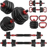 Juego De Mancuernas Ajustables Multifuncionales Para Entrenamiento En Casa