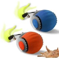 Pelota Inteligente para Gatos con Movimiento Automático y Pluma Interactiva