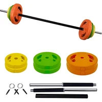 Juego De Pesas Ajustables Con Barra Para Entrenamiento Cardiovascular En Casa