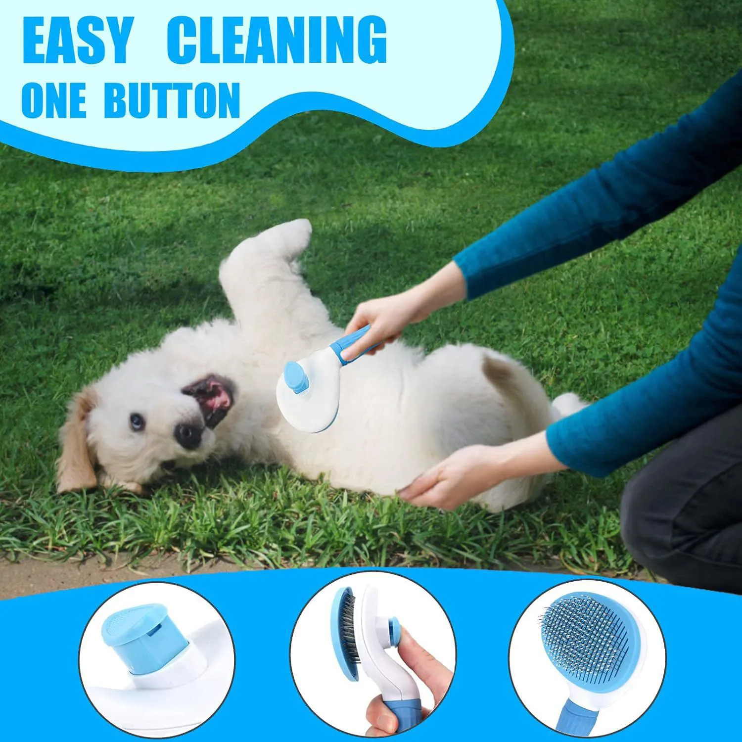 Kit De Aseo Para Perros Con Cepillos Y Peines Para Cuidado Completo 3