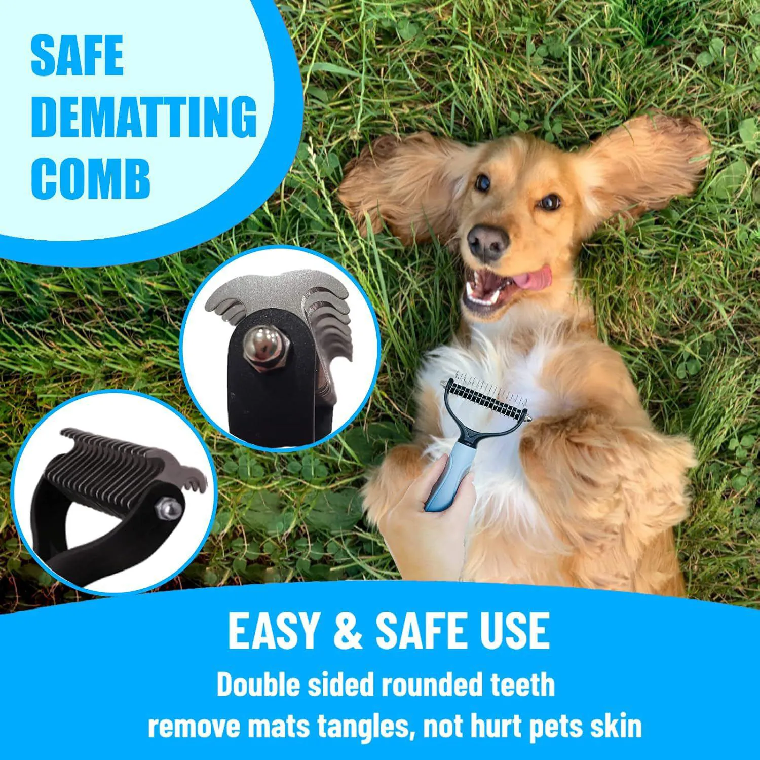Kit De Aseo Para Perros Con Cepillos Y Peines Para Cuidado Completo 4