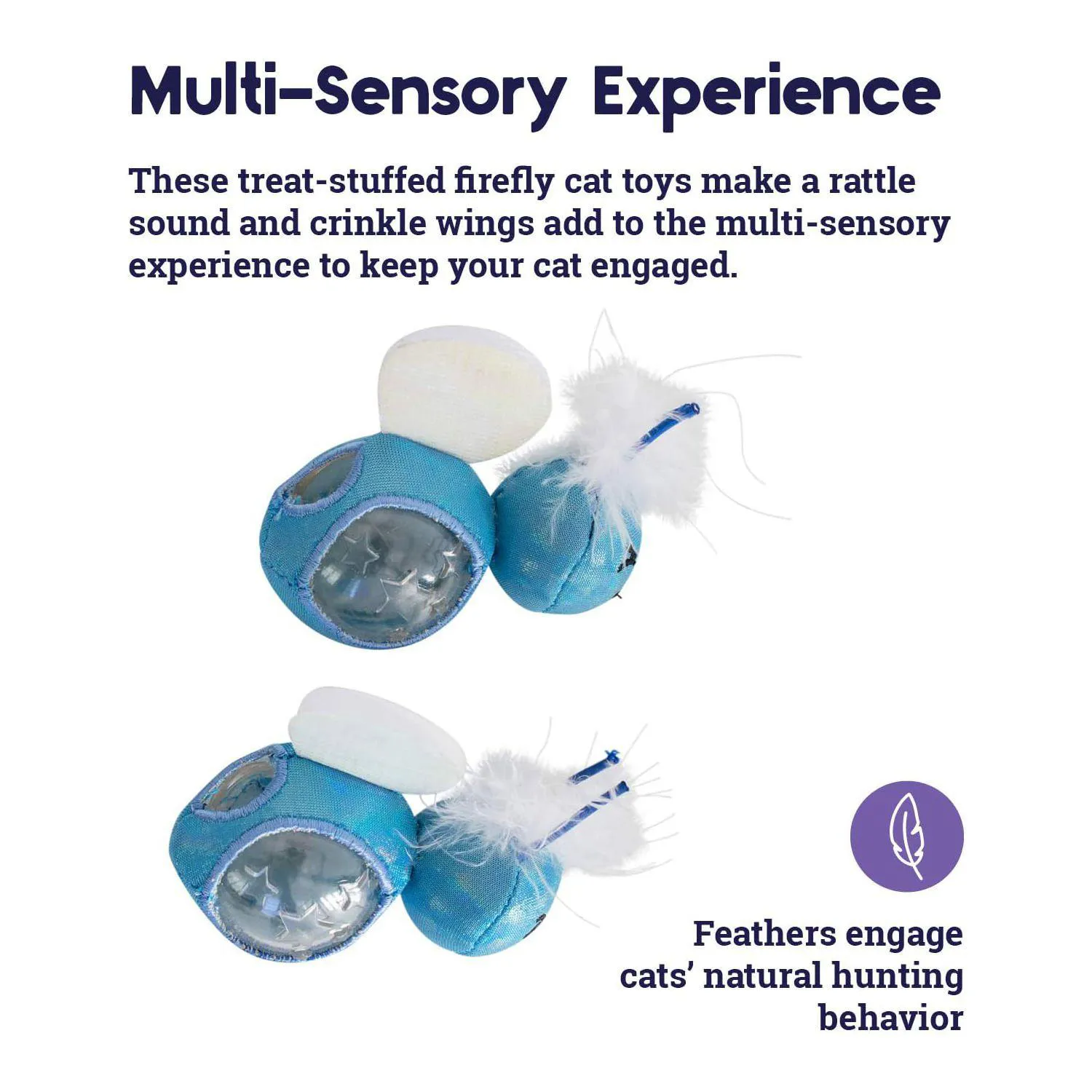 Juguetes Rellenables para Gatos con Sonido y Efecto Luminoso Nocturno 4