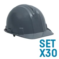 Casco Bunker Tafilete Rachet Gris Set X 30 Unidades