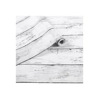 Papel Adhesivo Decorativo Blanco Madera para Muebles y Paredes