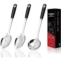 Set de 14 Cucharas de Cocina en Acero Inoxidable 18/0