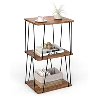 Mesa de Noche KJGKK Estilo Rústico para Ambientes Modernos