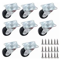 Ruedas Giratorias para Muebles de 1 Pulgada, 8 Unidades