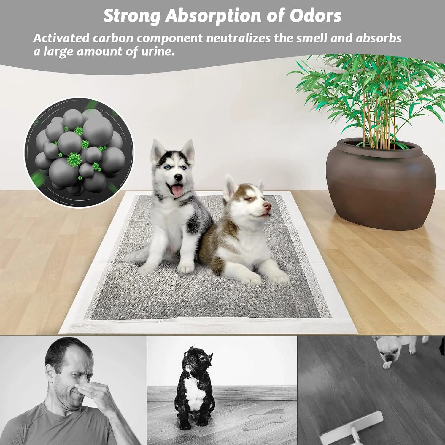 Almohadillas Desechables Para Conejos Súper Absorbentes Con Control De Olor