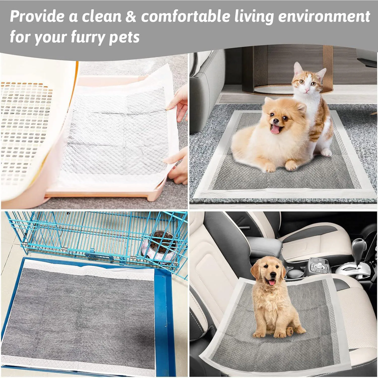 Almohadillas Desechables Para Conejos Súper Absorbentes Con Control De Olor 5