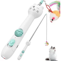 Juguete Interactivo Recargable para Gatos con Luz y Varilla Extensible
