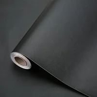 Papel Adhesivo Negro Mate para Decoración Moderna y Minimalista