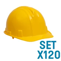 Casco Bunker Tafilete Rachet Amarillo Set X 120 Unidades