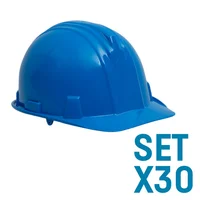 Casco Bunker Tafilete Rachet Azul Set X 30 Unidades
