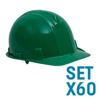 Casco Bunker Tafilete Rachet Verde Set X 60 Unidades