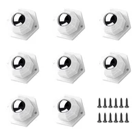 Ruedas de Carga Autoadhesivas 8 Pack, 360 Grados, Acero Inoxidable