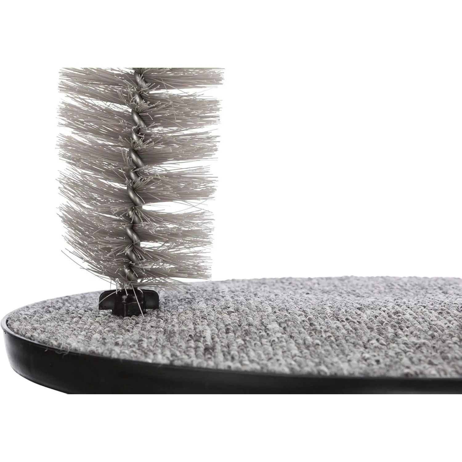 Masajeador Para Gatos Con Arco De Autoaseo Y Base Rascadora De Alfombra 5