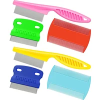 Set De Peines Para Pulgas Y Piojos De Mascotas Con Dientes De Metal