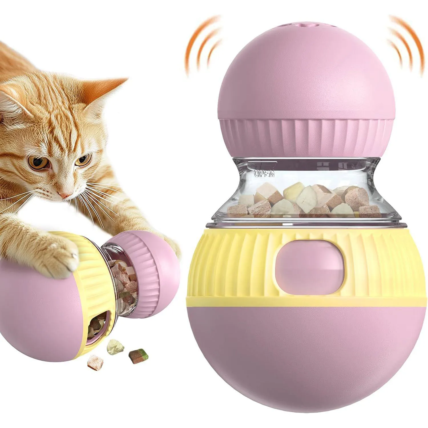 Juguete Dispensador de Premios para Gato con Sonido Interactivo