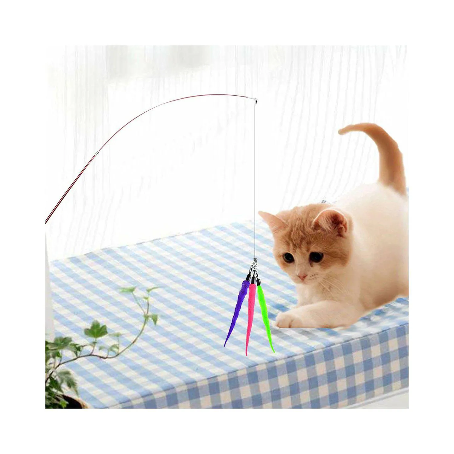 Repuestos Coloridos para Varita de Gato con Diseño Seguro y Divertido 4