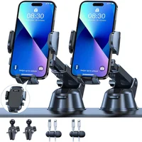 Soporte Universal para Automóvil con Sujeción de Alta Potencia y Triple Montaje