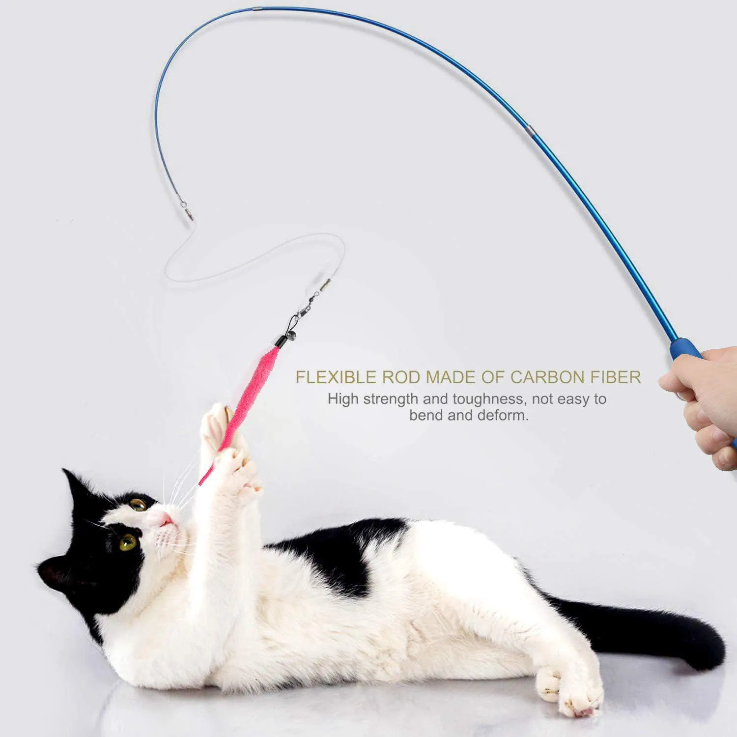 Varita Retráctil para Gato con Mango Ergonómico y Diseño Extensible 6