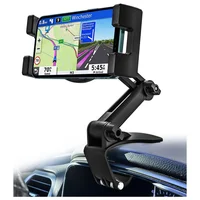 Soporte De Teléfono Para Auto Con Clip Ajustable Para Tablero Visera Y Espejo