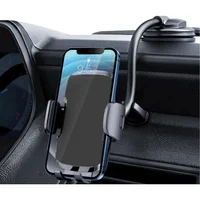 Soporte de Teléfono para Automóvil con Cuello Flexible y Ventosa Reforzada