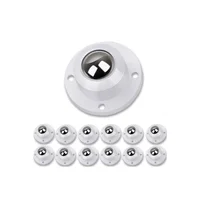 Ruedas de Plástico Autoadhesivas para Muebles 12 Uds