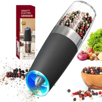 Molinillo Eléctrico CIRCLE JOY Para Sal y Pimienta Con Luz LED y Ajuste De Grosor
