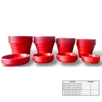 Kit 3 Rojo Materas Materas Medianas