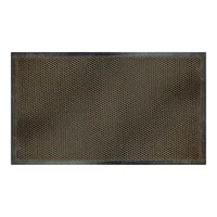 Tapete De Entrada Herning 40X60 Cm Negro Naranja
