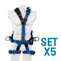 Arnés de Rescate 7 Arg con Faja Set X 5 Unidades
