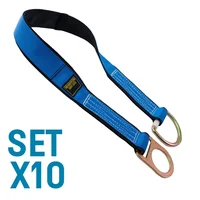 Anclaje 2 Argollas 1.5m Armadura Certificación SGS Set X 10 Unidades