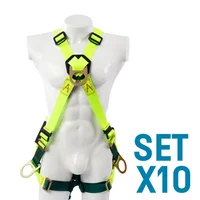 Arnés Multipropósito 4 Argolla en X High Visibility Set X 10 Unidades