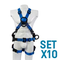Arnés Multipropósito Dieléctrico Faja Lumbar Certificación SGS Set X 10 Unidades