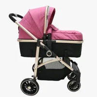 Coche Cuna Moisés Carri Deluxe Rosa Eb129