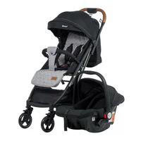 Coche Maleta + Portabebé Negro Eb198