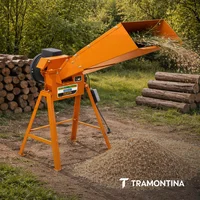 Triturador Eléctrico Tramontina Te25Tf Con Motor 2 Hp Bivolt Y Salida Lateral