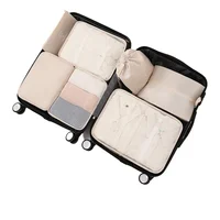 Set de Bolsas Organizador de Viajes - Packing Cubes Beige