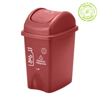 Caneca Plástica Vaiven 10 Litros Roja Eco Residuos Peligrosos