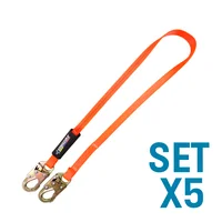 Eslinga para Posicionamiento Y Restriccion en Reata Poliester de 25mm Longitud 1.8 Mts Set X 5 Unidades
