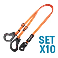 Eslinga y Posicionamiento Dieléctrica Graduable Set X 10 Unidades