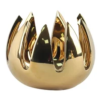 Portavela Cerámica 7.5x6 cm Oro Lotto Marres
