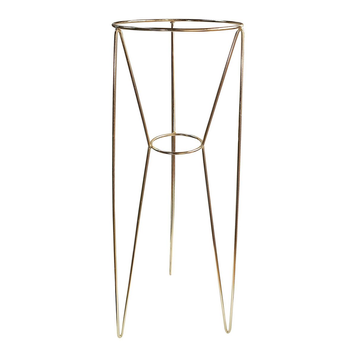 JUST HOME COLLECTION - Base Matera Porta Plato Grande Hierro 30x70 cm Oro Ferrum Just Home Collection