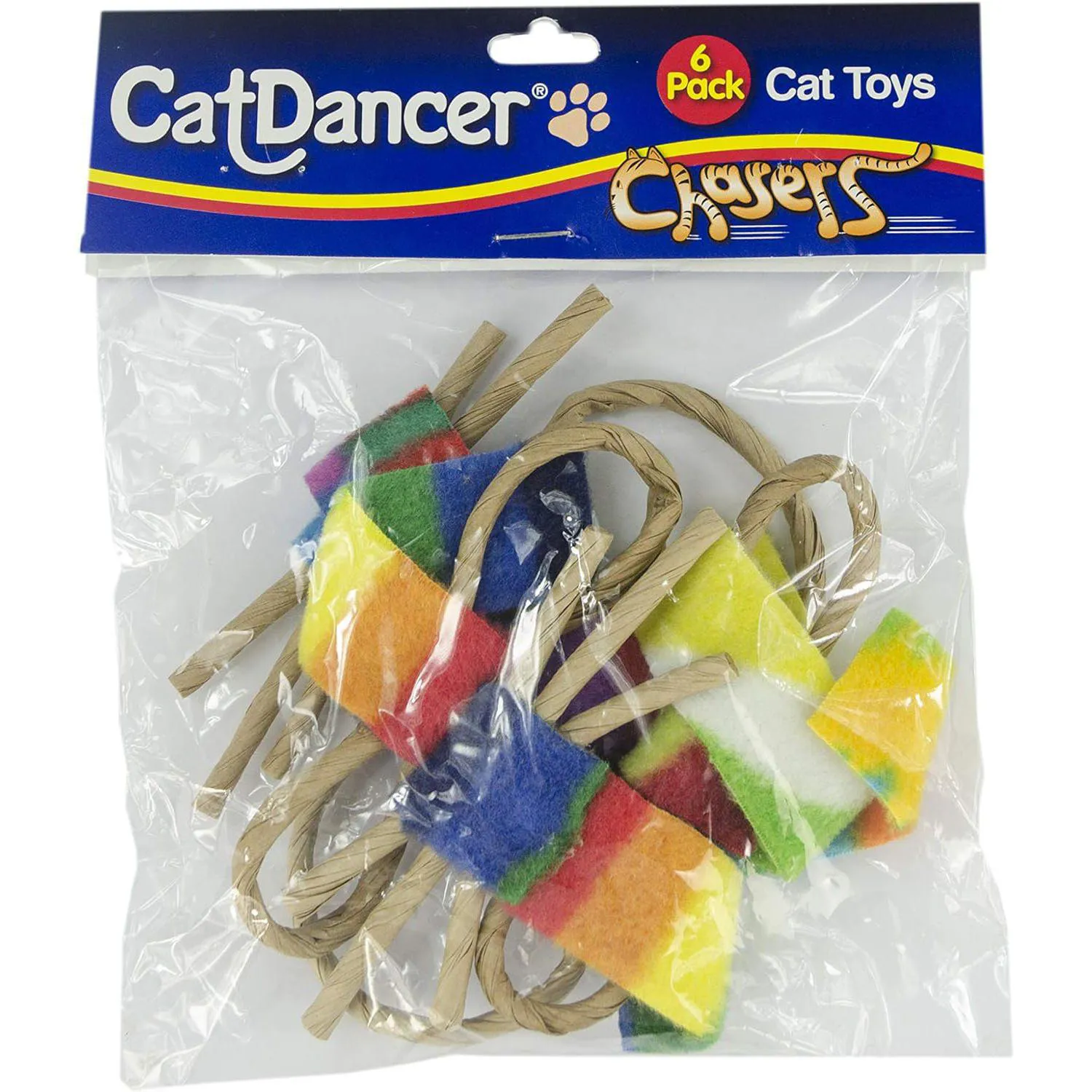 Juguete Interactivo para Gatos con Varita Flexible y Flecos de Colores 4