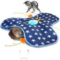 Juguete Electrónico para Gatos con Pluma en Movimiento y Sonido Realista